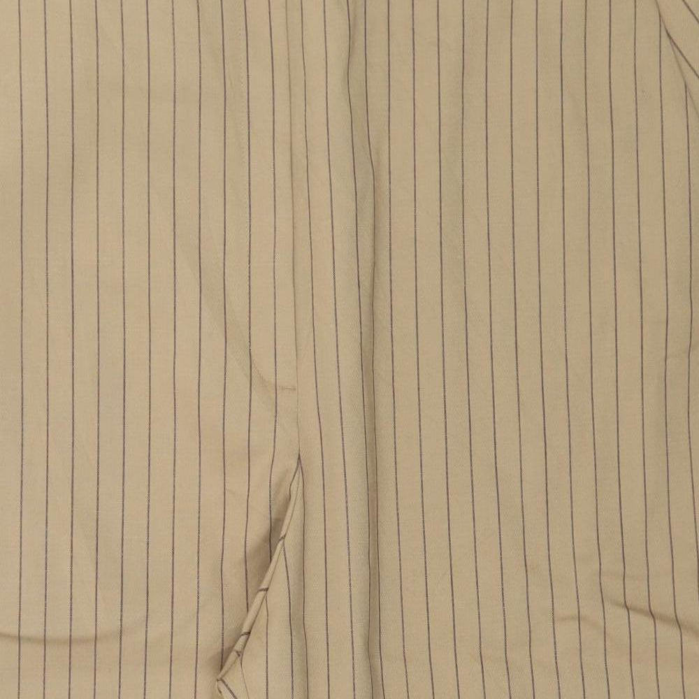 Autograph Womens Brown Striped  Trousers  Size 24 in L27 in