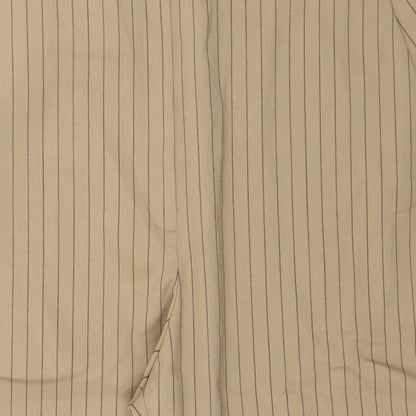 Autograph Womens Brown Striped  Trousers  Size 24 in L27 in