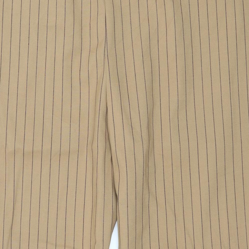Autograph Womens Brown Striped  Trousers  Size 24 in L27 in