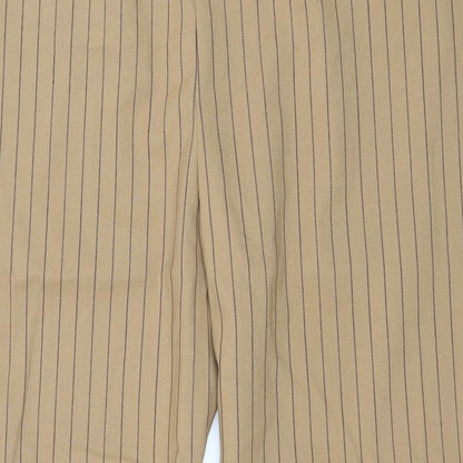 Autograph Womens Brown Striped  Trousers  Size 24 in L27 in