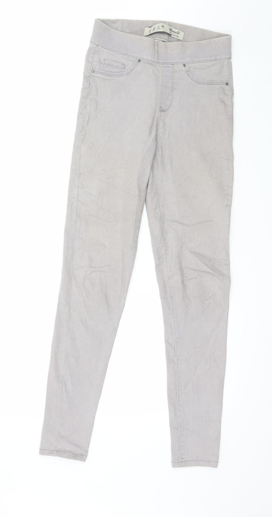 Denim & Co. Womens Grey  Denim Jegging Jeans Size 6 L29 in