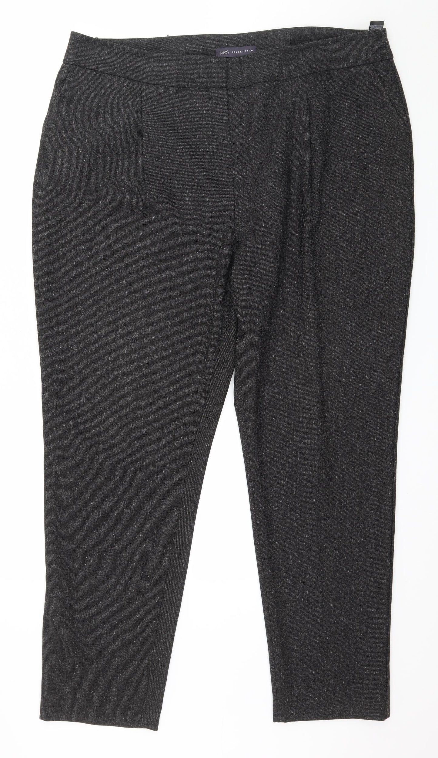 Womens UK Size 18 Marks and Spencer Regular Fit  Brown Trousers