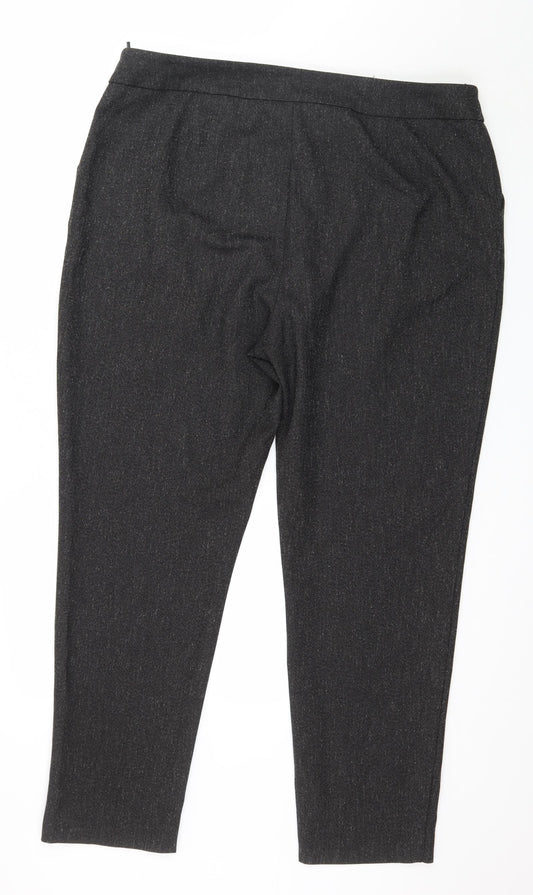 Womens UK Size 18 Marks and Spencer Regular Fit  Brown Trousers