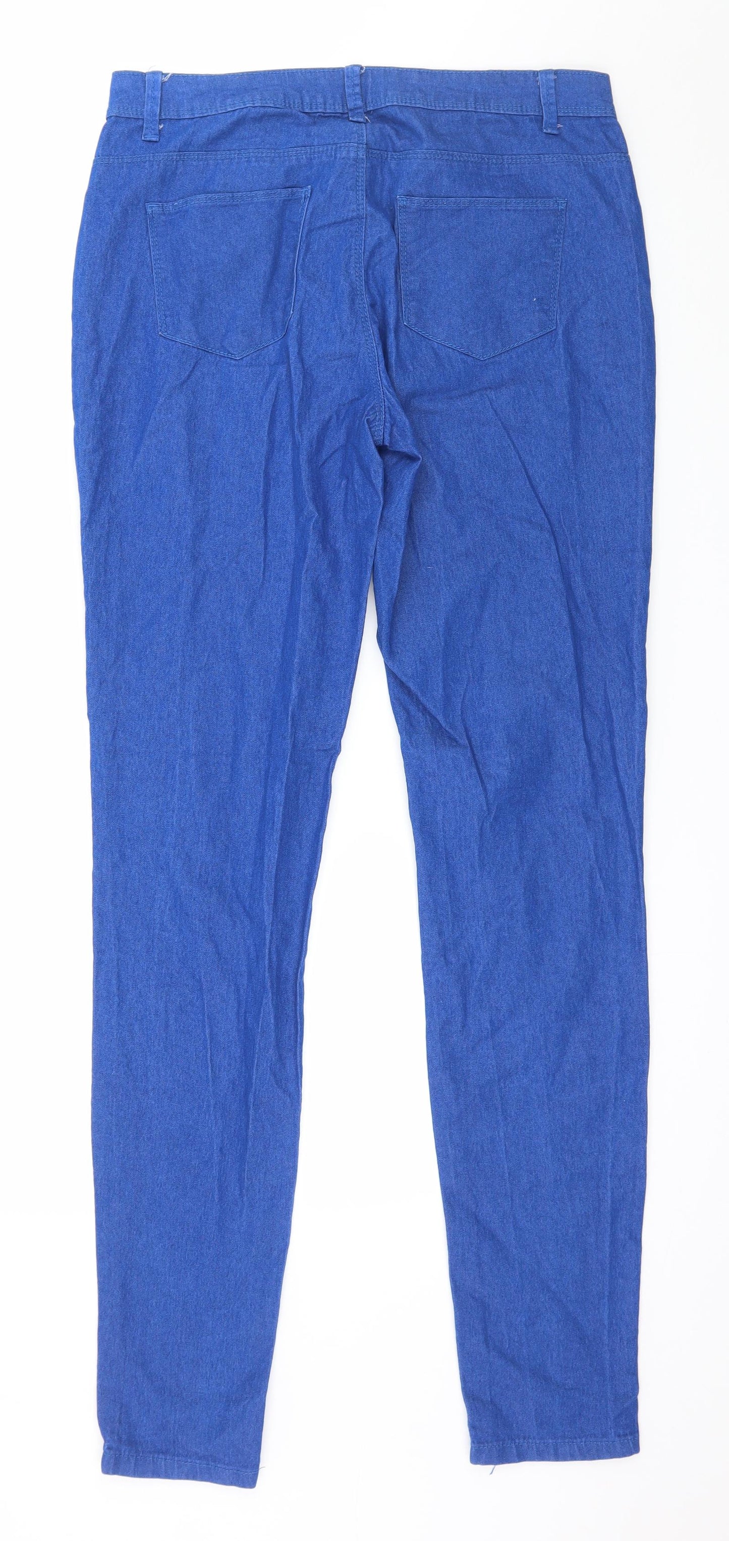 Denim & Co. Womens Blue  Denim Skinny Jeans Size 12 L33 in