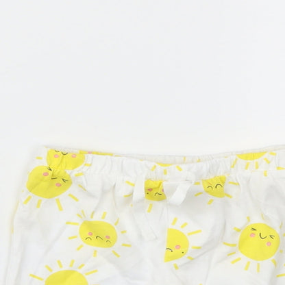 F&F Boys Yellow Animal Print  Capri Leggings Size 9-12 Months