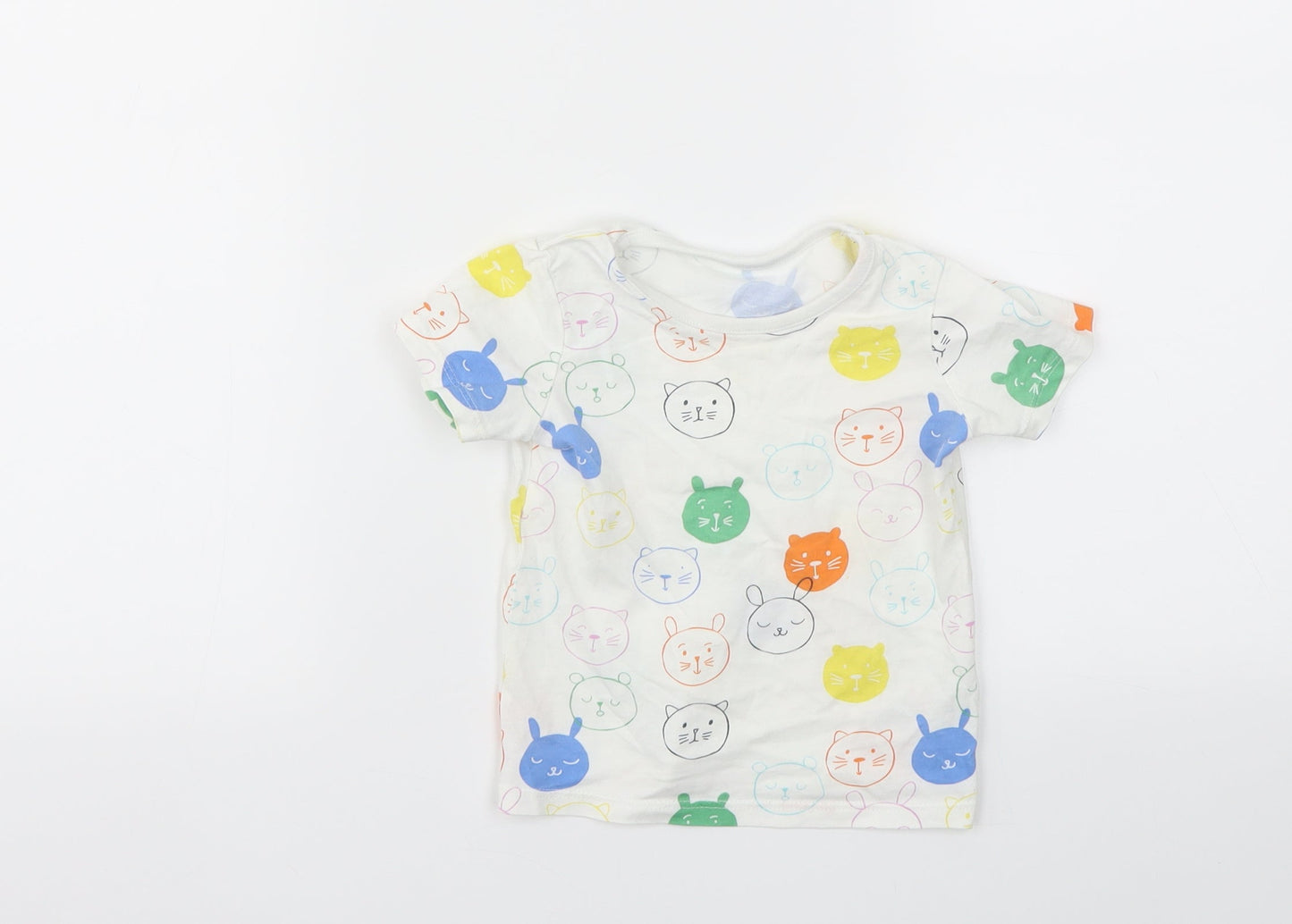 George Boys Multicoloured Animal Print  Camisole T-Shirt Size 9-12 Months