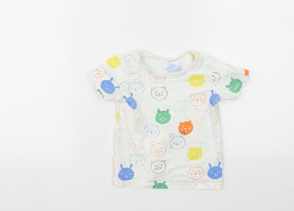 George Boys Multicoloured Animal Print  Camisole T-Shirt Size 9-12 Months