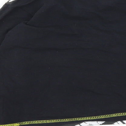 Preworn Boys Black Geometric   Pyjama Top Size 4-5 Years
