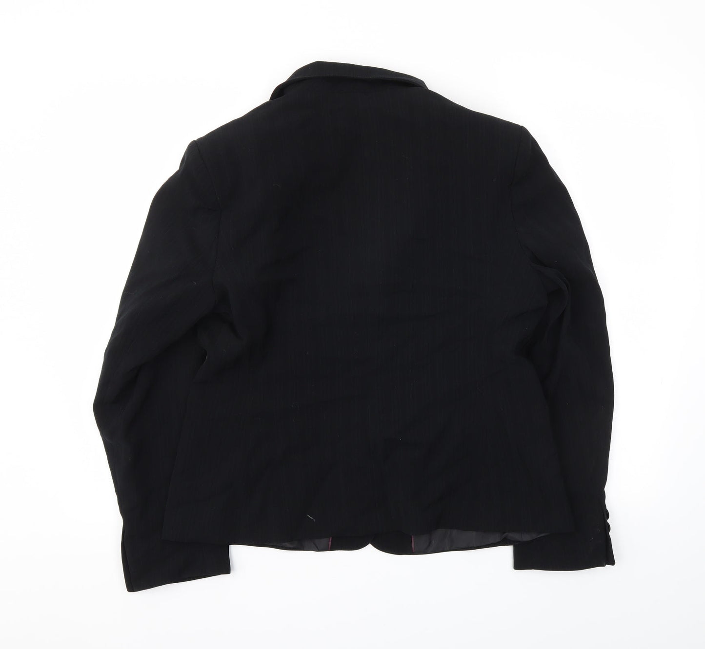 Womens UK Size 16 AMARANTO Regular Black Blazer