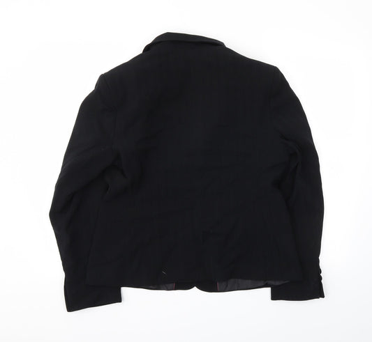Womens UK Size 16 AMARANTO Regular Black Blazer