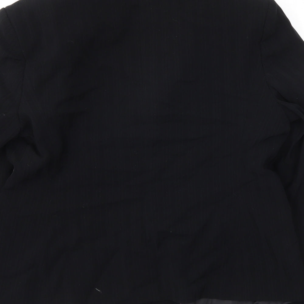 Womens UK Size 16 AMARANTO Regular Black Blazer