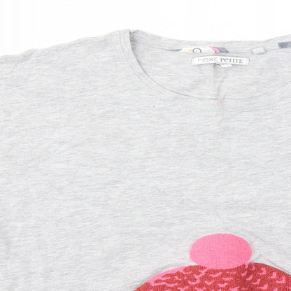 Womens UK Size S NEXT Grey Basic T-Shirt