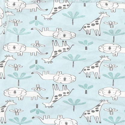 Matalan Girls Blue Animal Print  Basic T-Shirt Size 3-6 Months