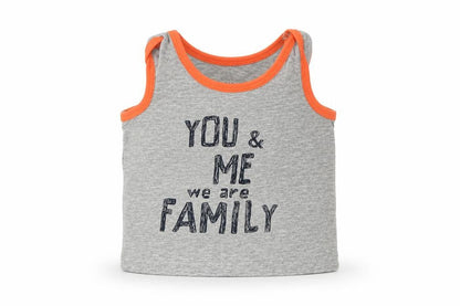Front view of Primark boys’ grey animal print basic t-shirt, size 6-9, months