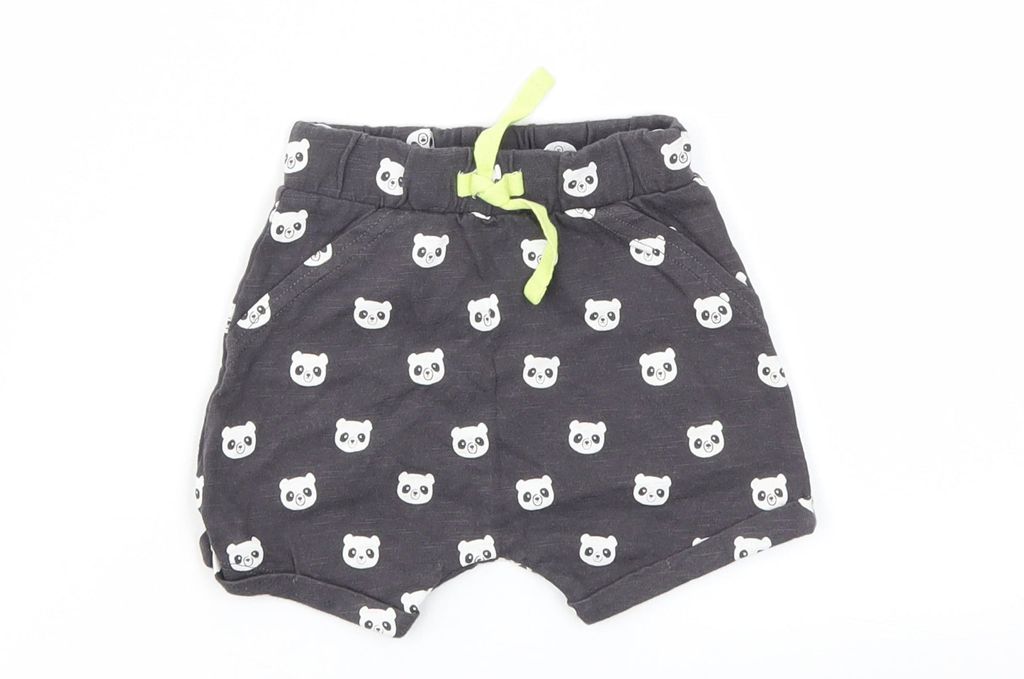George Boys Black Animal Print  Capri Leggings Size 3-6 Months