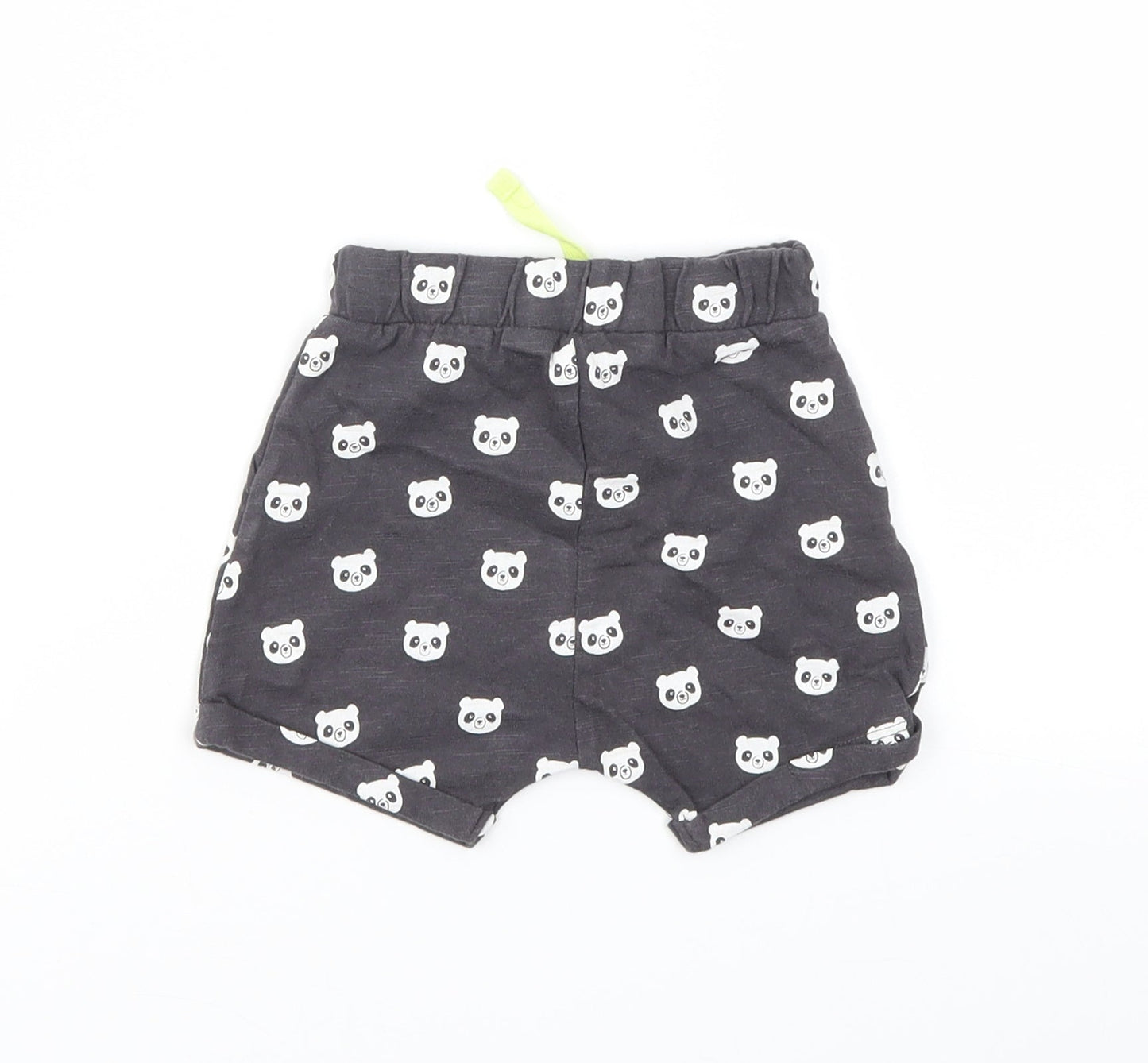 George Boys Black Animal Print  Capri Leggings Size 3-6 Months