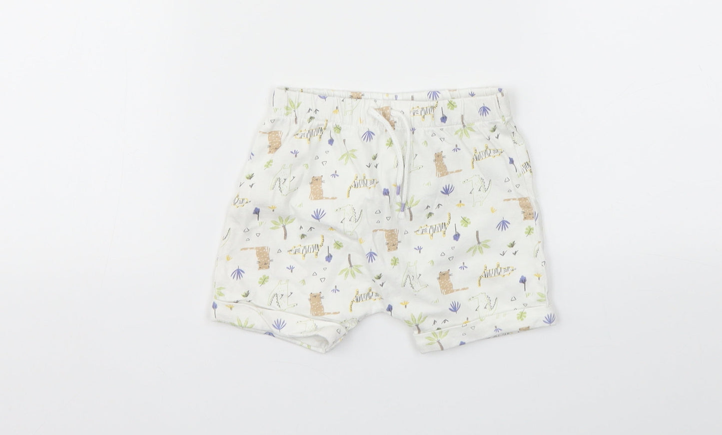 Matalan Boys Multicoloured Animal Print  Capri Leggings Size 6-9 Months