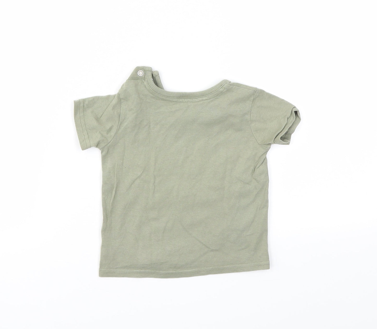 George Boys Green Animal Print  Basic T-Shirt Size 3-6 Months