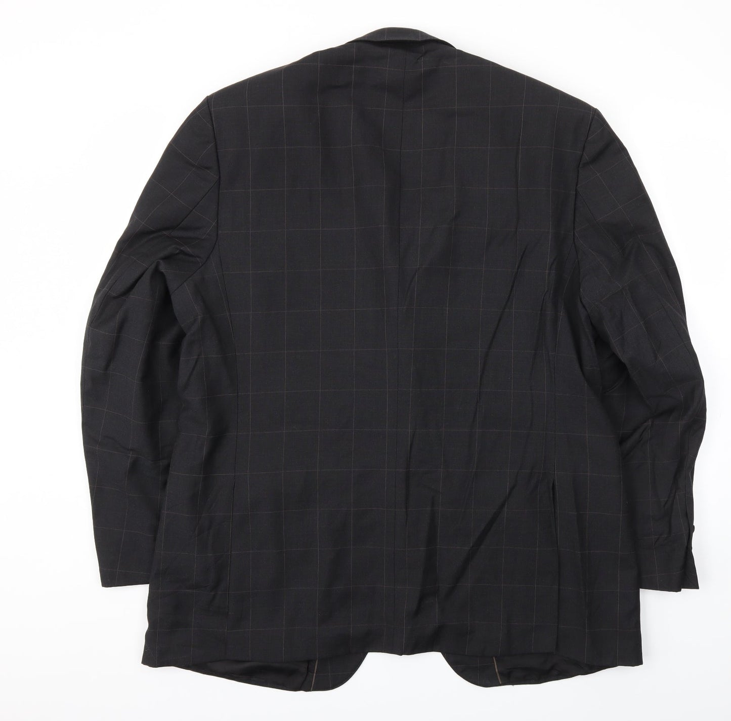 Mens UK Size 46 Preworn Regular Black Suit Jacket