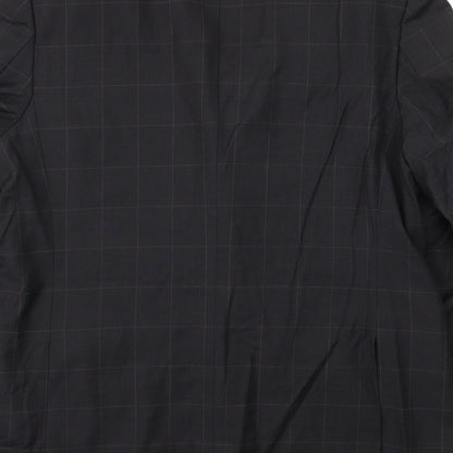 Mens UK Size 46 Preworn Regular Black Suit Jacket