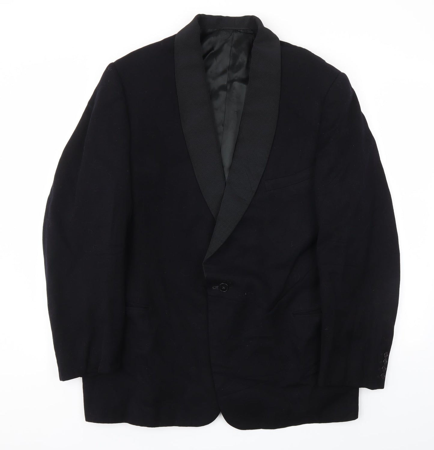 Mens UK Size 42 Preworn Regular Black Suit Jacket