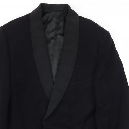 Mens UK Size 42 Preworn Regular Black Suit Jacket