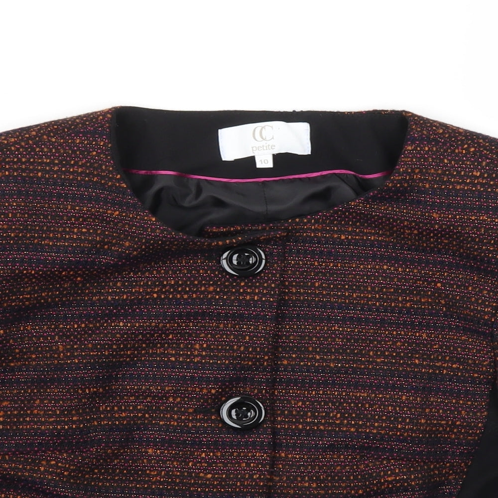 CC Womens Purple   Jacket Blazer Size 10