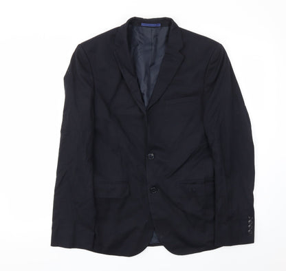 Mens UK Size 38 M&S Regular Blue Suit Jacket