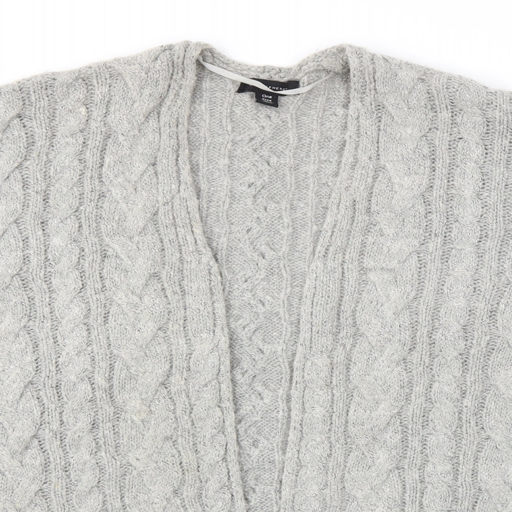 Primark Womens Grey   Cardigan Jumper One Size