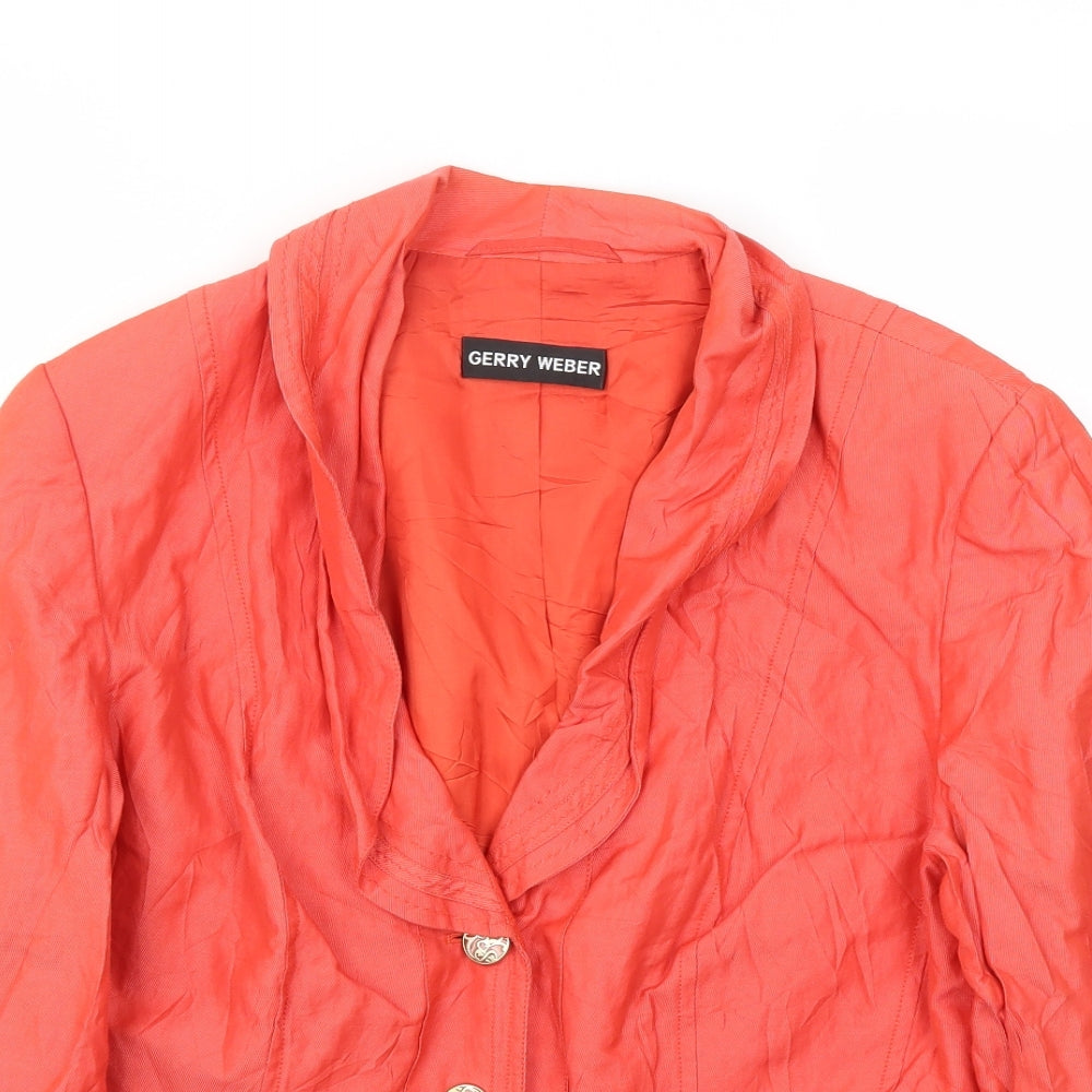 Gerry Weber Womens Red   Jacket Blazer Size 18