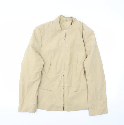 Preworn Womens Beige   Jacket Coat Size 12