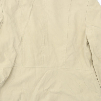 Preworn Womens Beige   Jacket Coat Size 12