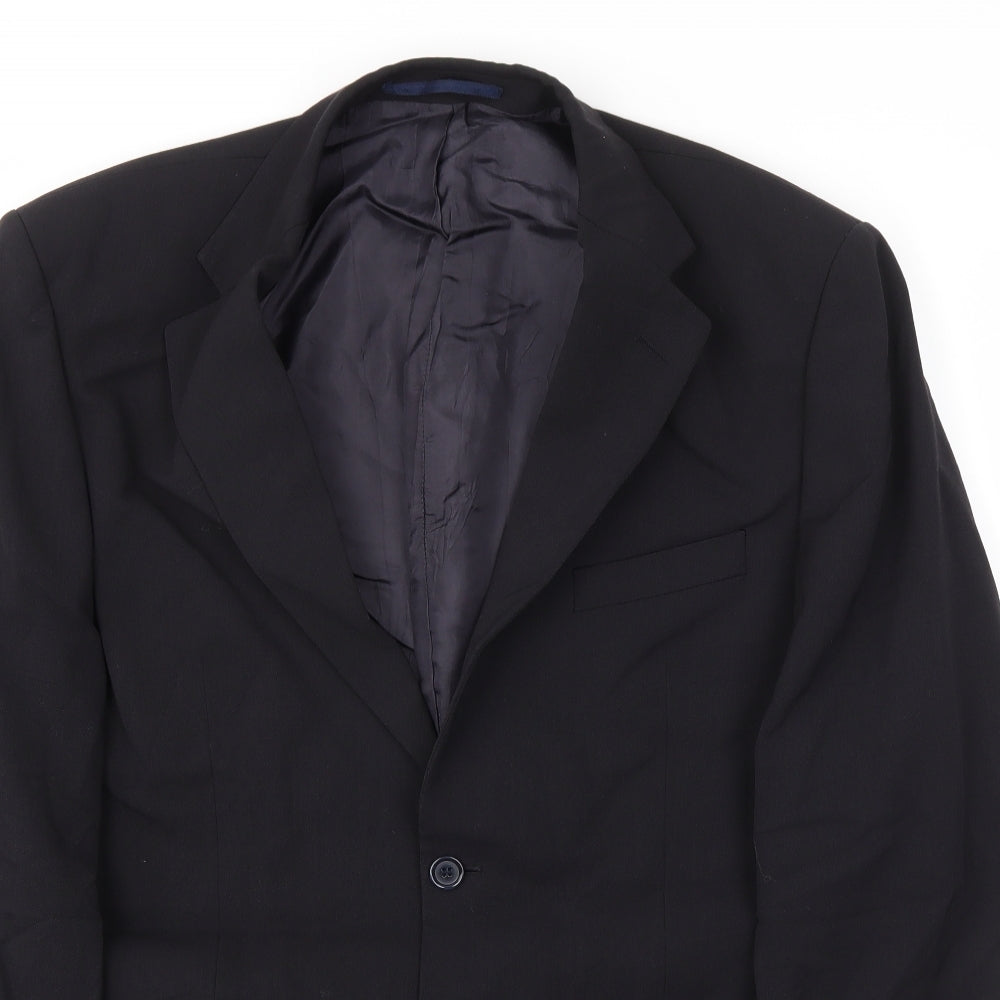 Mens UK Size 44 Canada Regular Black Suit Jacket