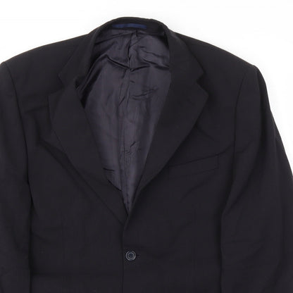 Mens UK Size 44 Canada Regular Black Suit Jacket