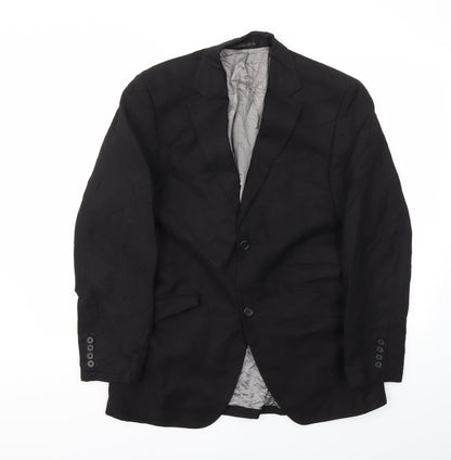 Mens UK Size 38 Preworn Regular Black Suit Jacket