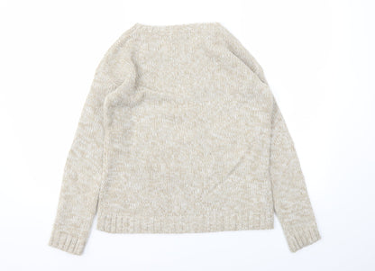 Primark Womens Brown Animal Print  Pullover Jumper Size 8