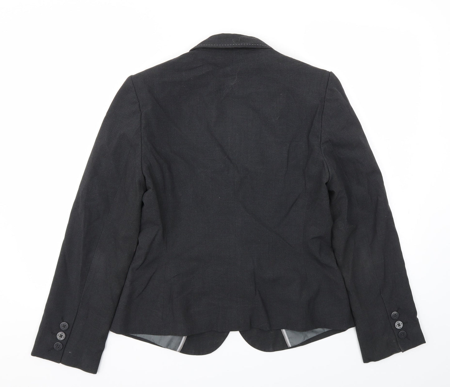 M&S Womens Grey   Jacket Blazer Size 12