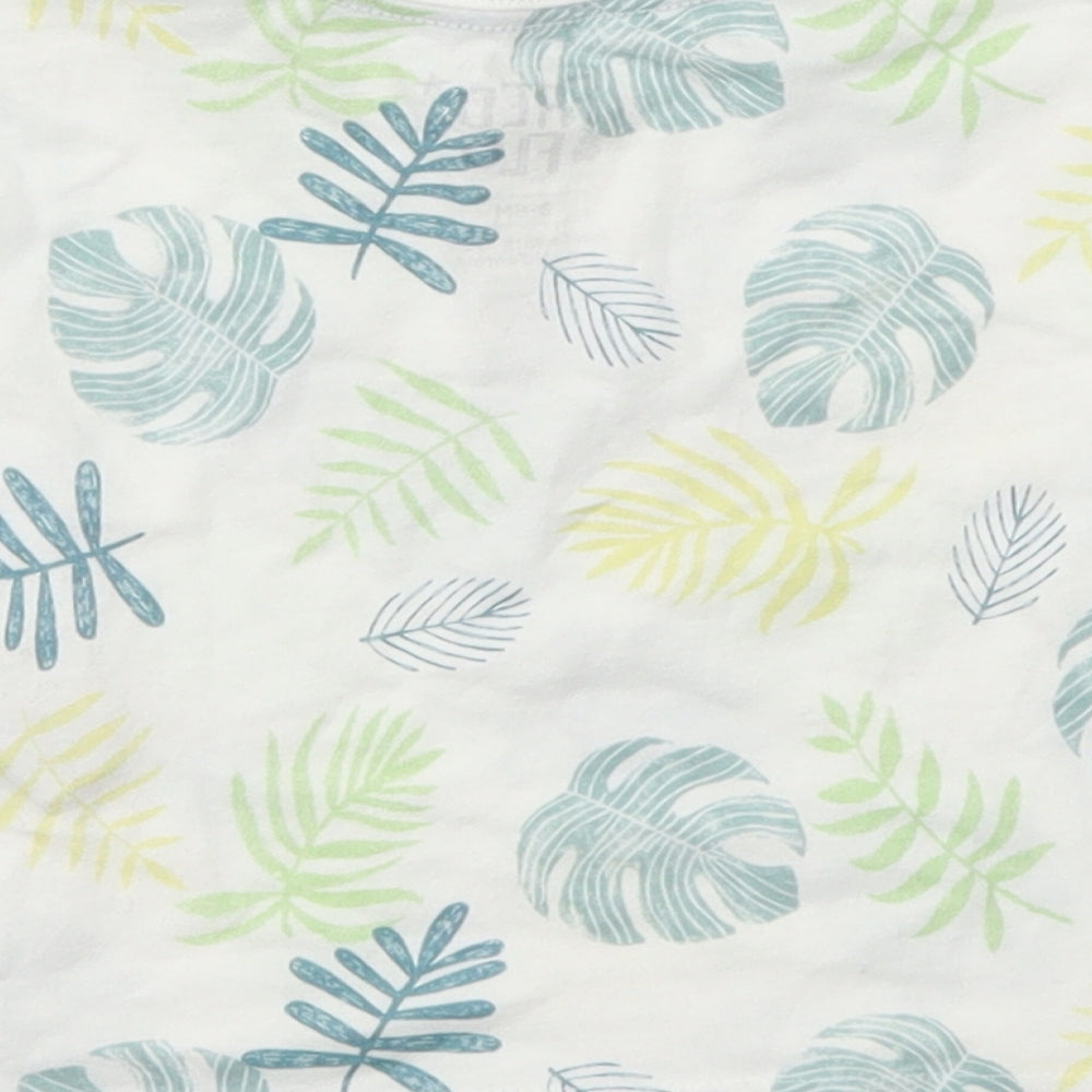 F&F Boys Green Floral  Basic T-Shirt Size 3-6 Months