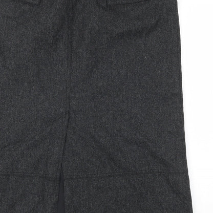 M&S Womens Grey   A-Line Skirt Size 38