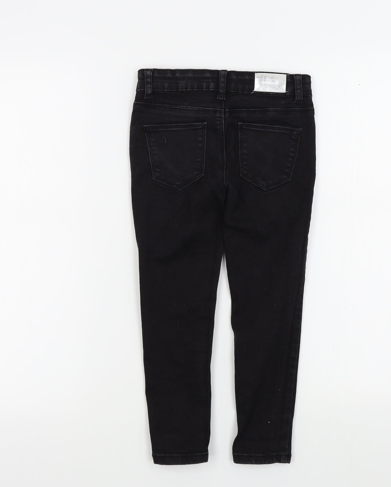 denim&co Girls Black Colourblock  Skinny Jeans Size 5-6 Years