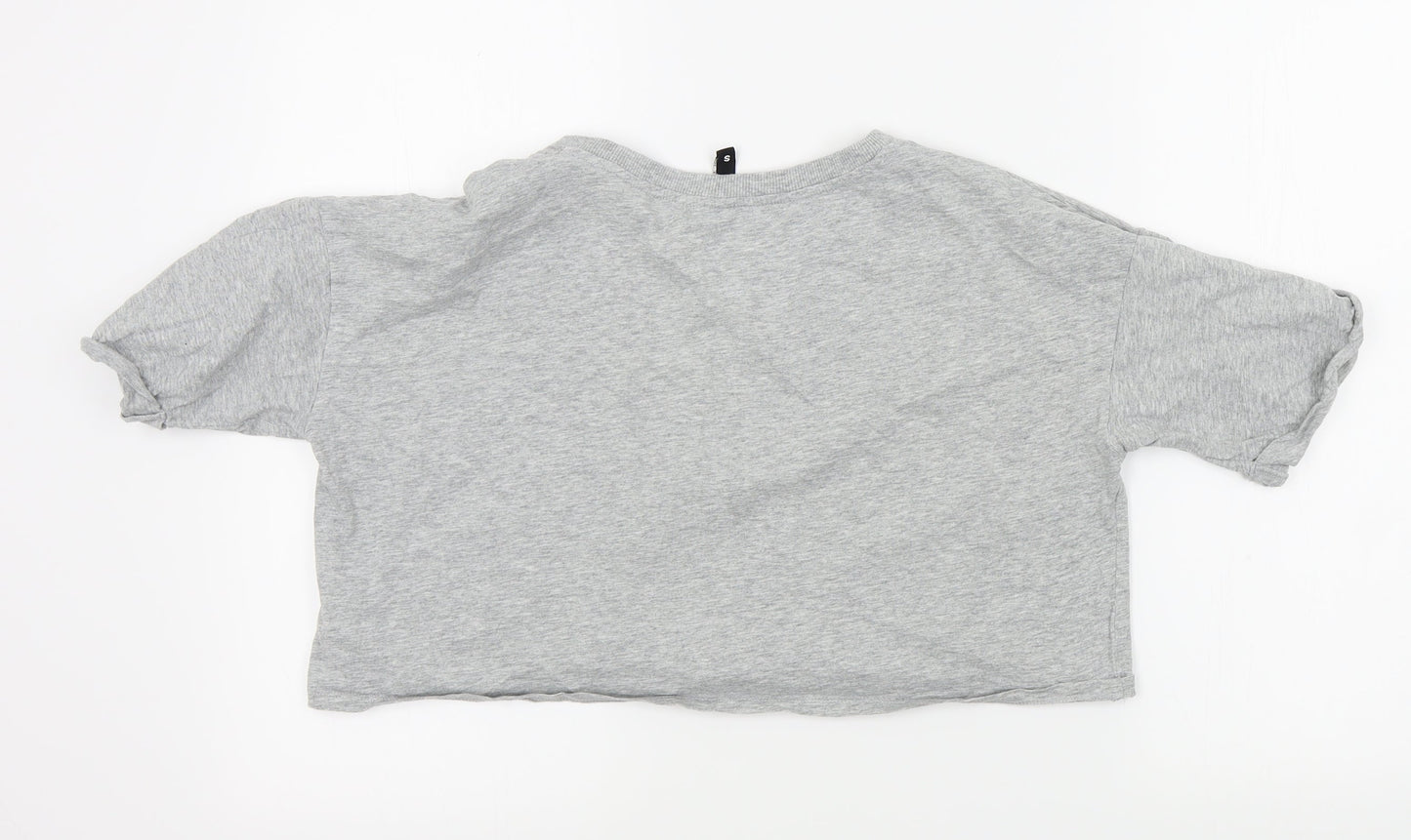 Womens UK Size S H&M Grey Basic T-Shirt