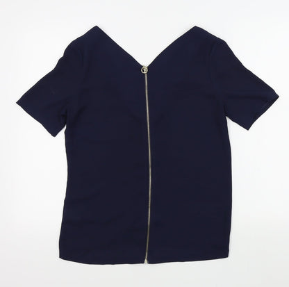 Primark Womens Blue Colourblock  Basic Blouse Size 8