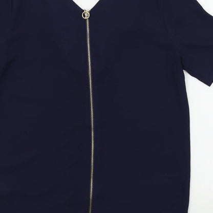 Primark Womens Blue Colourblock  Basic Blouse Size 8