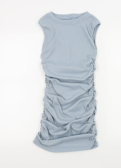 Preworn Womens Blue Colourblock  A-Line  Size S