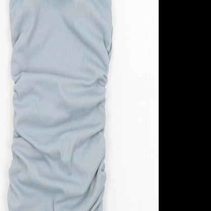 Preworn Womens Blue Colourblock  A-Line  Size S