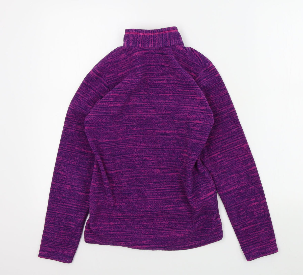 Decathlon Girls Purple Colourblock  Pullover Jumper Size S