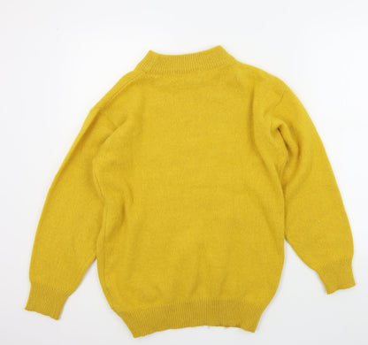 HONEY Womens Yellow   Pullover Jumper One Size