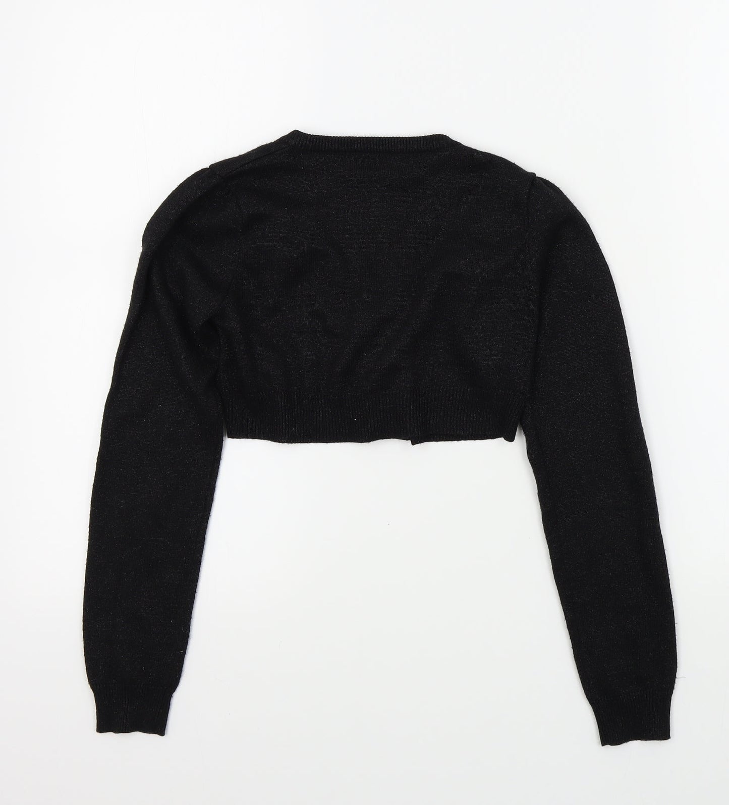 George Girls Black Colourblock  Cardigan Jumper Size 10 Years