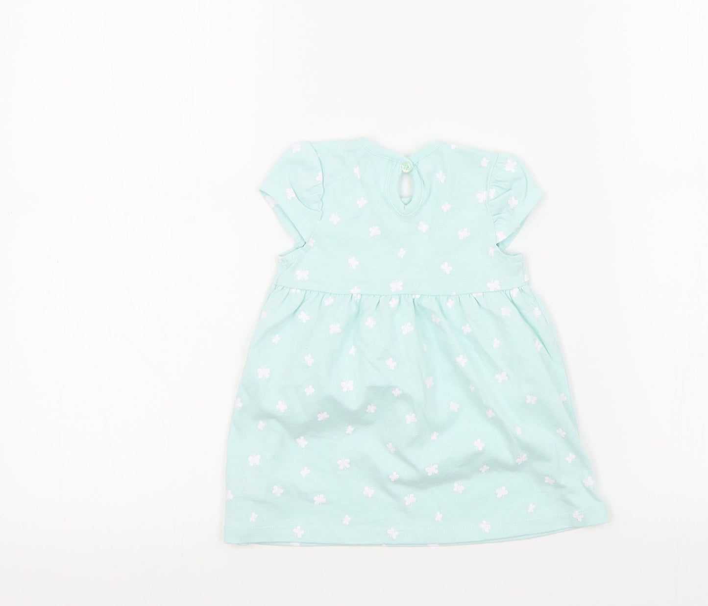 George Girls Green Colourblock  A-Line  Size 3-6 Months