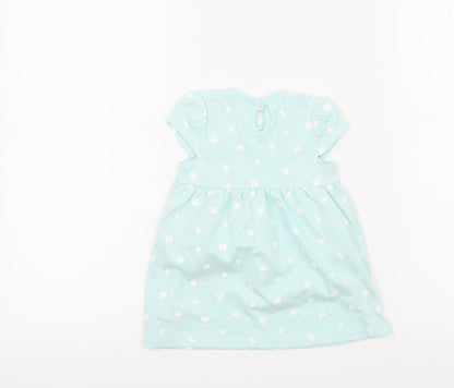 George Girls Green Colourblock  A-Line  Size 3-6 Months
